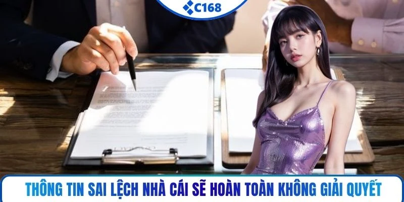 Thông tin sai lệch nhà cái sẽ hoàn toàn không giải quyết